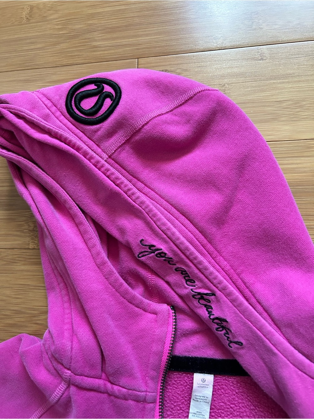 Lululemon Pink & Purple Ombre Full-Zip Scuba Hoodie - Picture 5 of 10